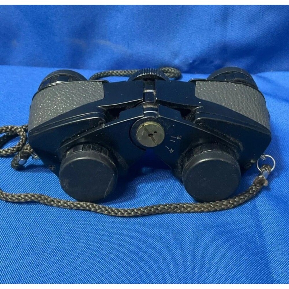 Vintage Japanese Binoculars J-B264 J-F82 With Bushnell Case 6 Inch Wide